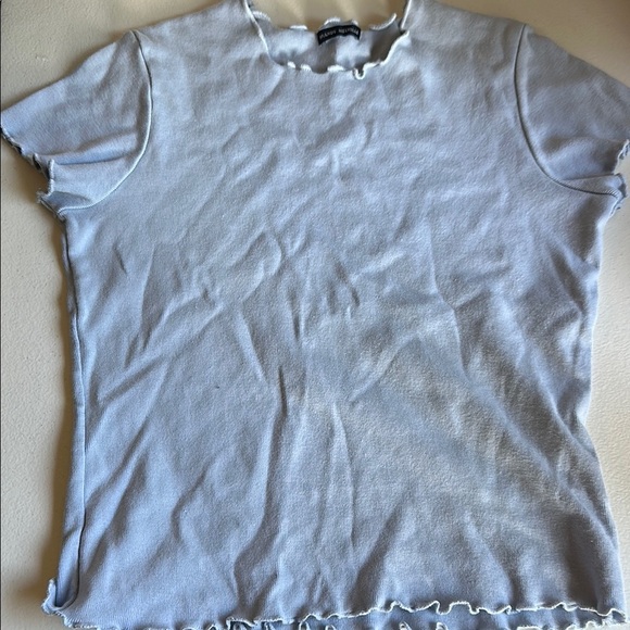 Brandy Melville Soft Blue Short Sleeve Tee - Picture 1 of 3
